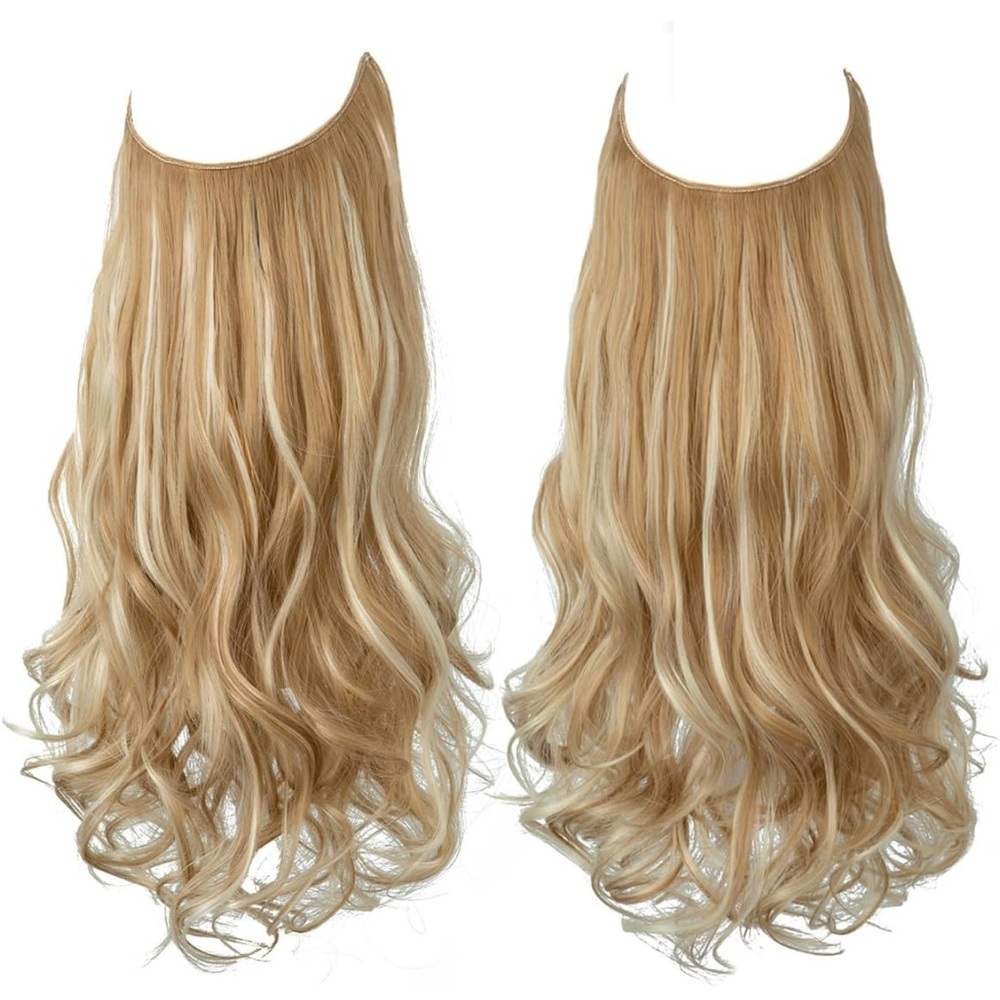 Halo Invisible Wire Blonde Hair Extensions 16”